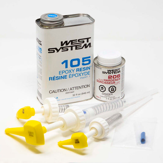 KIT, West System 105 Epoxy Resin & 206 Slow Hardener & 300 Pumps