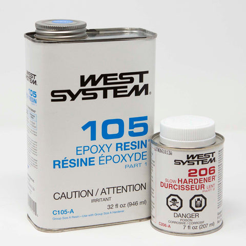 KIT, West System 105 Epoxy Resin & 206 Slow Hardener