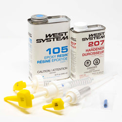 KIT, West System 105 Epoxy Resin & 207 Special Clear Hardener & 300 Pumps