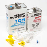 KIT, West System 105 Epoxy Resin & 207 Special Clear Hardener & 300 Pumps