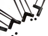 3-rod hairpin legs, black color