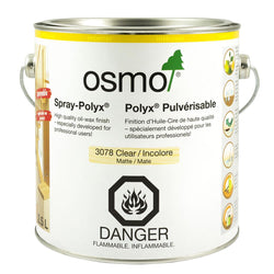 OS3078, OSMO Spray-Polyx 3078 Clear Satin, 2.5 L