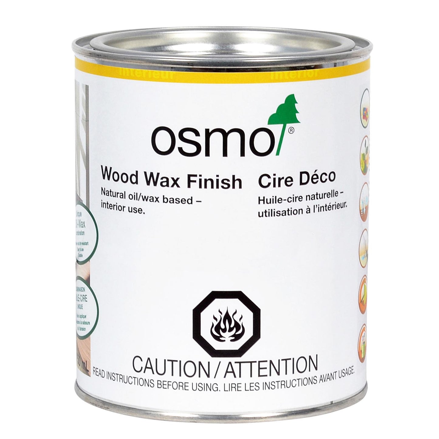 OS3101, OSMO Wood Wax Finish, 3101 Clear