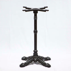 bistro table base made in cast iron, black powder coated
