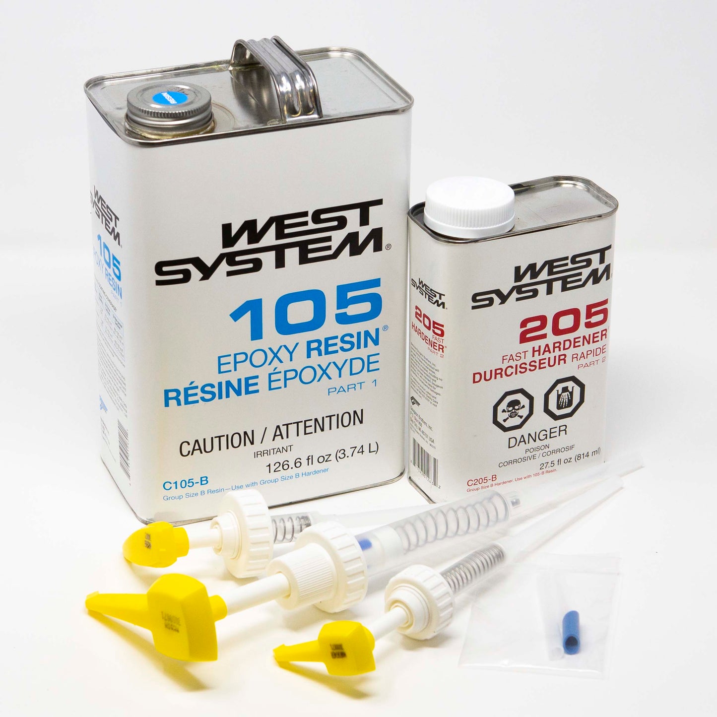 KIT, West System 105 Epoxy Resin & 205 Fast Hardener & 300 pump