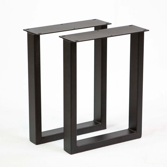 bench legs with U-shaped design, made in metal