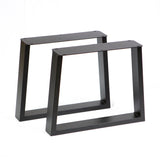 metal table legs for coffee table, trapezoid-shaped design