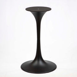 metal end table legs, tulip-shaped, black powder coated
