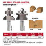 Whiteside, Tongue & Groove Router Bits (3 Variants)