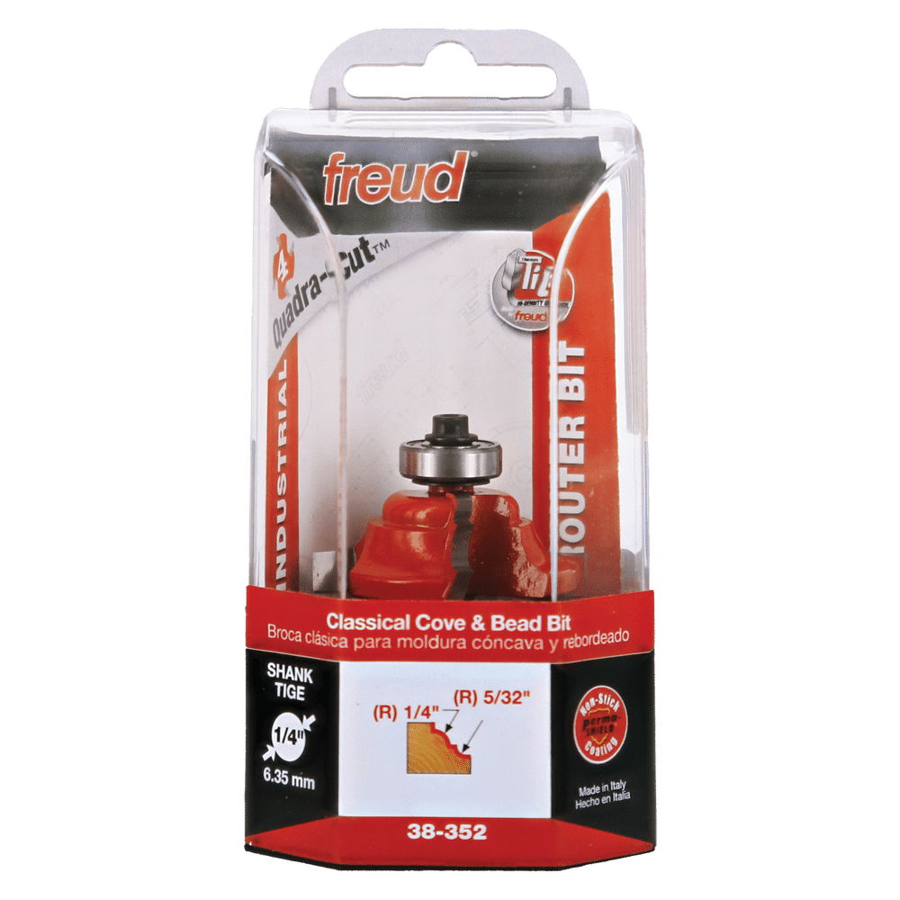 Freud 1-1/2" Classical Cove & Bead Bit (38-352)