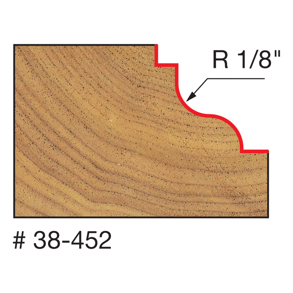 Freud 1-1/4" Double Fillet Ogee Bit (38-452)