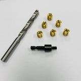 EZ-400-4KIT E-Z Knife™ Threaded Insert Installation Kit for Hard Wood - Brass - 1/4-20