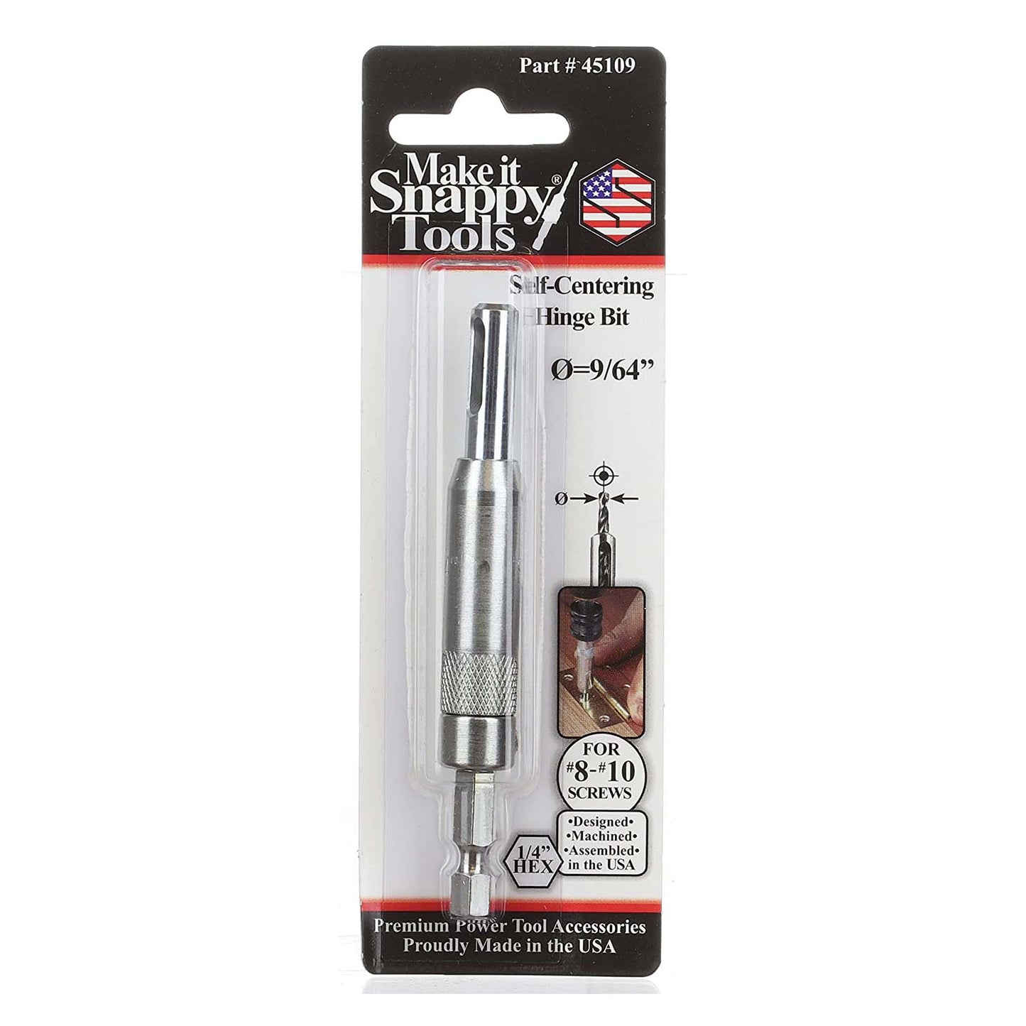 Snappy, Self Centering Drill Bit (45109)