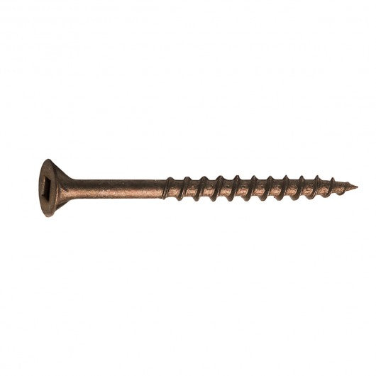 Hillman Paulin, Deck Screws in Brown Color, Flat Head Square Drive (6 Variants)