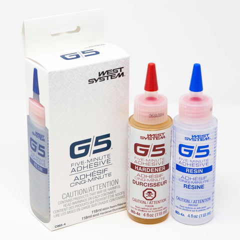 West System G/5 Five-minute Adhesive, 8 oz