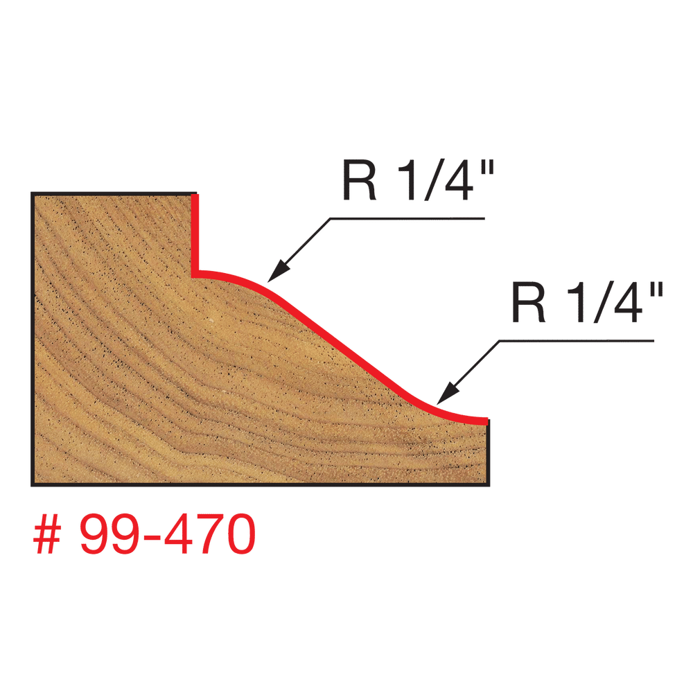 Freud 1-1/2" Reversible Wainscoting Bit (99-470)