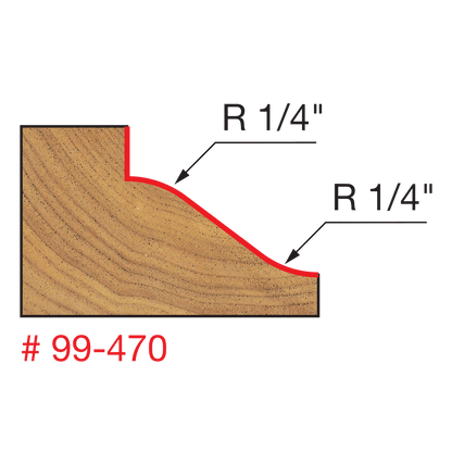 Freud 1-1/2" Reversible Wainscoting Bit (99-470)