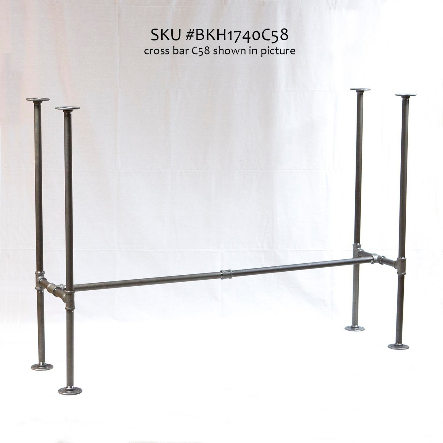 table legs made in industrial pipe, at 40" height for bar table, ship in Canada & USA