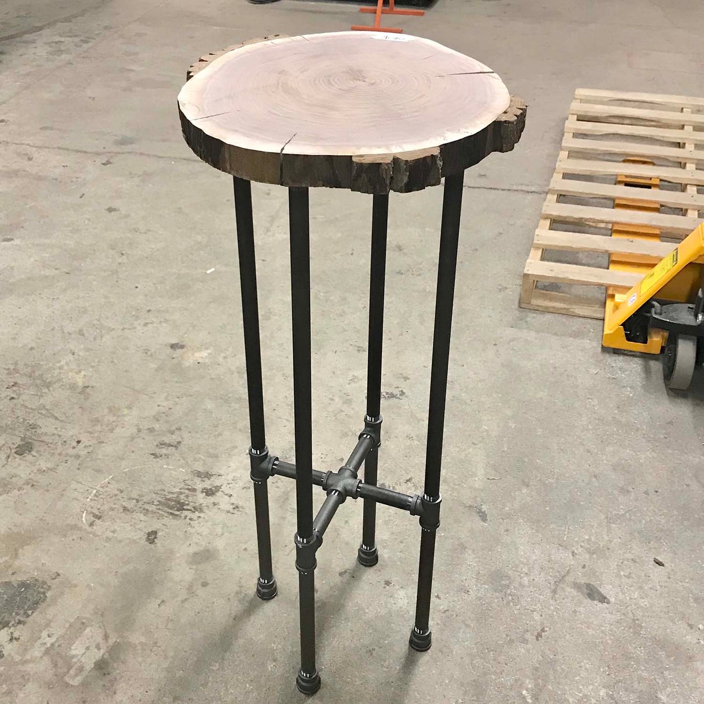 H41", Pipe Table Legs for Round Bar Height Pub Table, 1 Set, #BKR41 ...