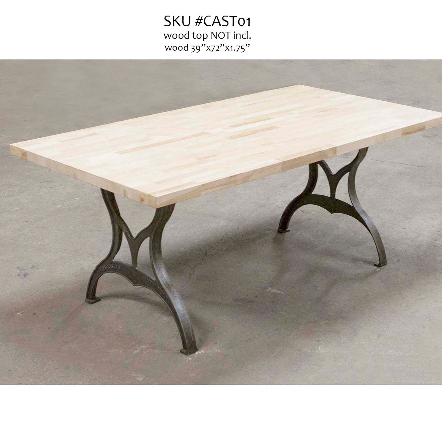 cast iron table legs for dining table