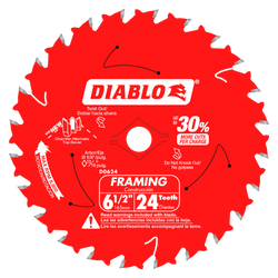 Diablo 6-1/2 in. 24-Tooth Framing Saw Blade (D0624X)