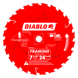 DIABLO 7-1/4 in. x 24 Tooth Framing Saw Blade (D0724X)