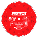 DIABLO 10" x 90T Ultimate Polished Finish Blade (D1090X)