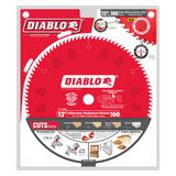 DIABLO 12 in. x 100 Tooth Ultimate Polished Finish Saw Blade (D12100X)