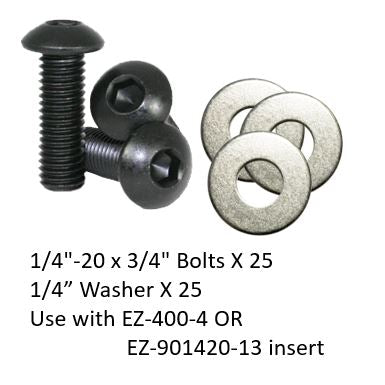 EZB0104-34 Bolts and Washers Set 1/4"-20 (length 3/4")