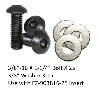 EZB0308-54 Bolts and Washers Set 3/8”-16 (length 1-1/4”)