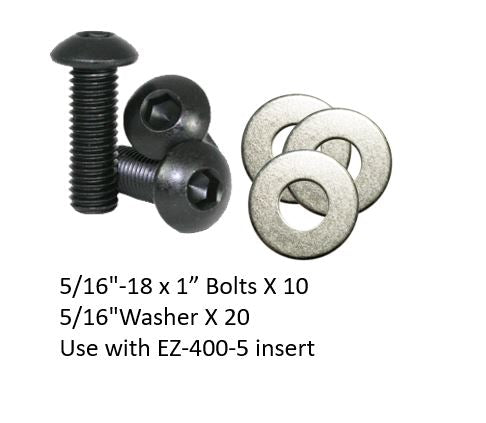 EZB0516-44 Bolts and Washers Set 5/16" (length 1")