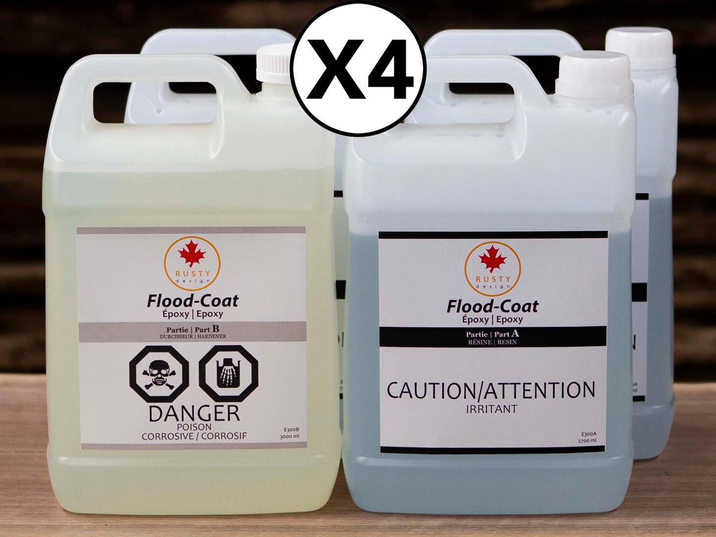 epoxy resin Canada, flood coat 12 gallon kit