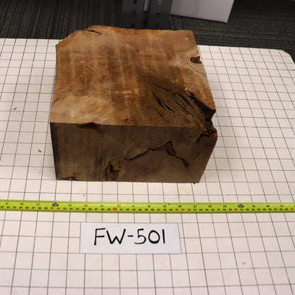 Figured Wood Maple Burl, # FW501, 9.8 Pounds.