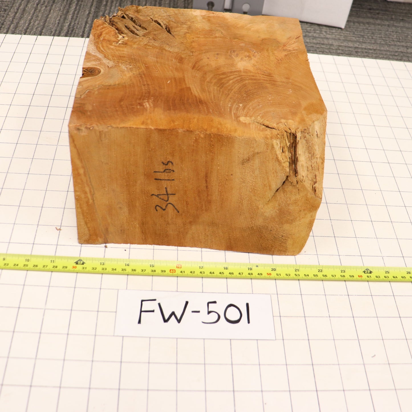 Figured Wood Maple Burl, # FW501, 9.8 Pounds.