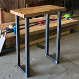 table legs made in metal, at 40" tall for bar height table, ship in Canada & USA