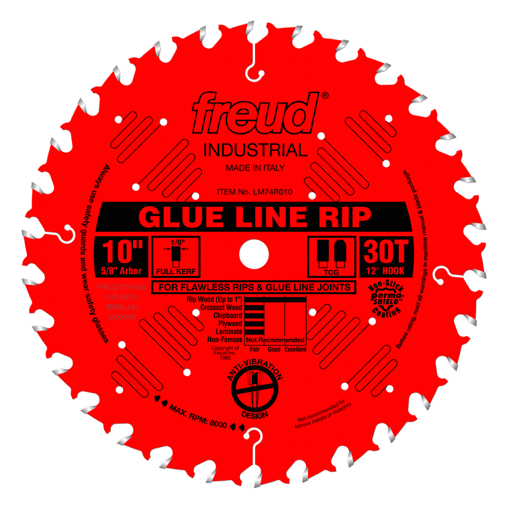 Freud 10" Industrial Glue Line Ripping Blade (LM74R010)