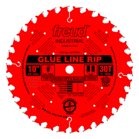 Freud 10" Industrial Glue Line Ripping Blade (LM74R010)