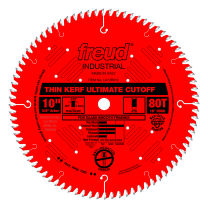 Freud 10" Thin Kerf Ultimate Cut-Off Blade (LU74R010)