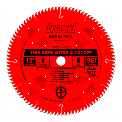 Freud 12" Thin Kerf Ultimate Cut-Off Blade (LU74R012)