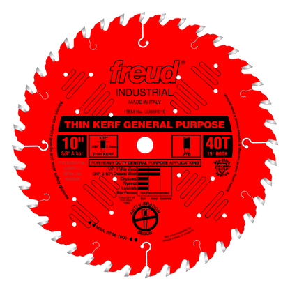 Freud 10" Thin Kerf General Purpose Blade (LU86R010)