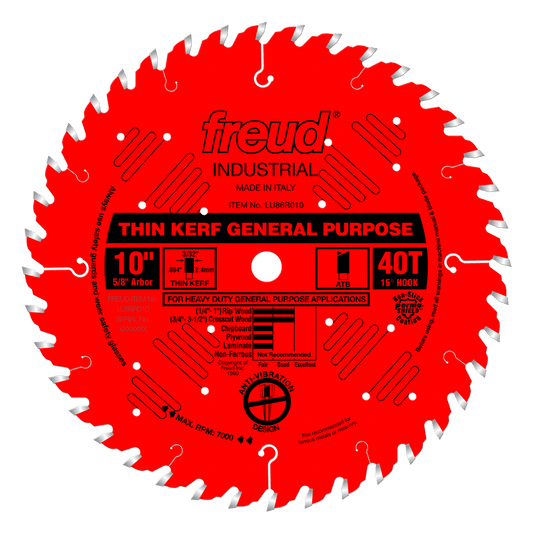 Freud 10" Thin Kerf General Purpose Blade (LU86R010)