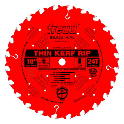 Freud 10" Thin Kerf Rip Blade (LU87R010)