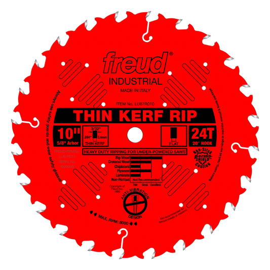 Freud 10" Thin Kerf Rip Blade (LU87R010)