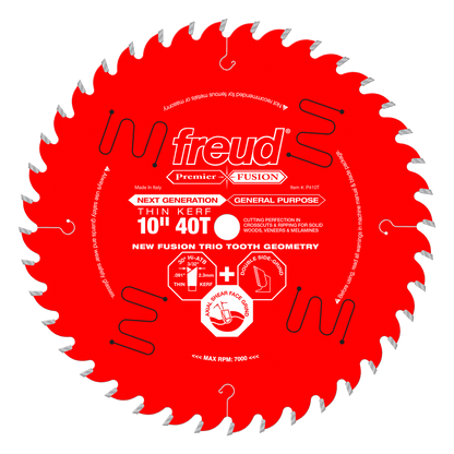 Freud 10" Thin Kerf Next Generation General Purpose Blade (P410T)