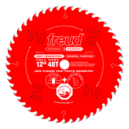 Freud 12" Next Generation General Purpose Blade (P412)