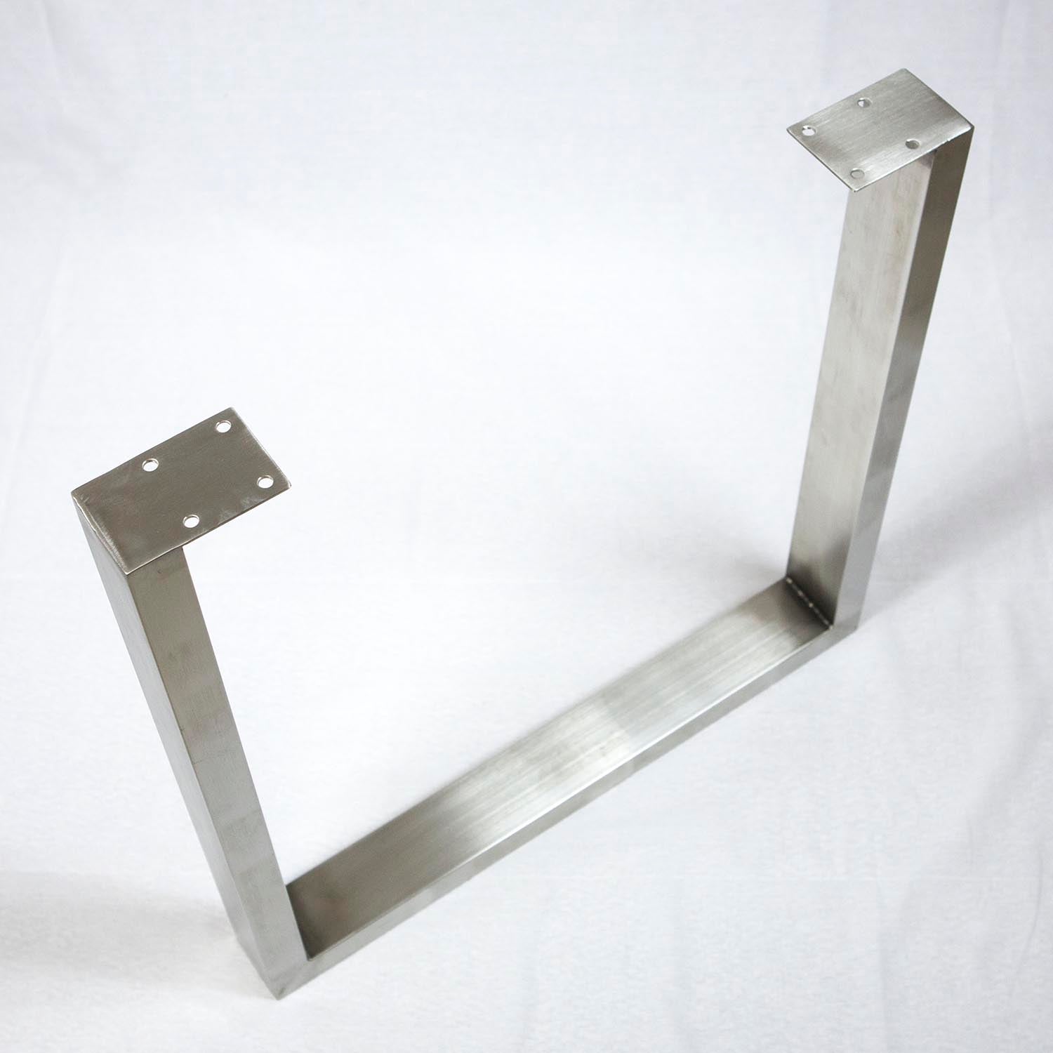 Stainless Steel Dining Table Legs, Pair, U Shape #SS100A