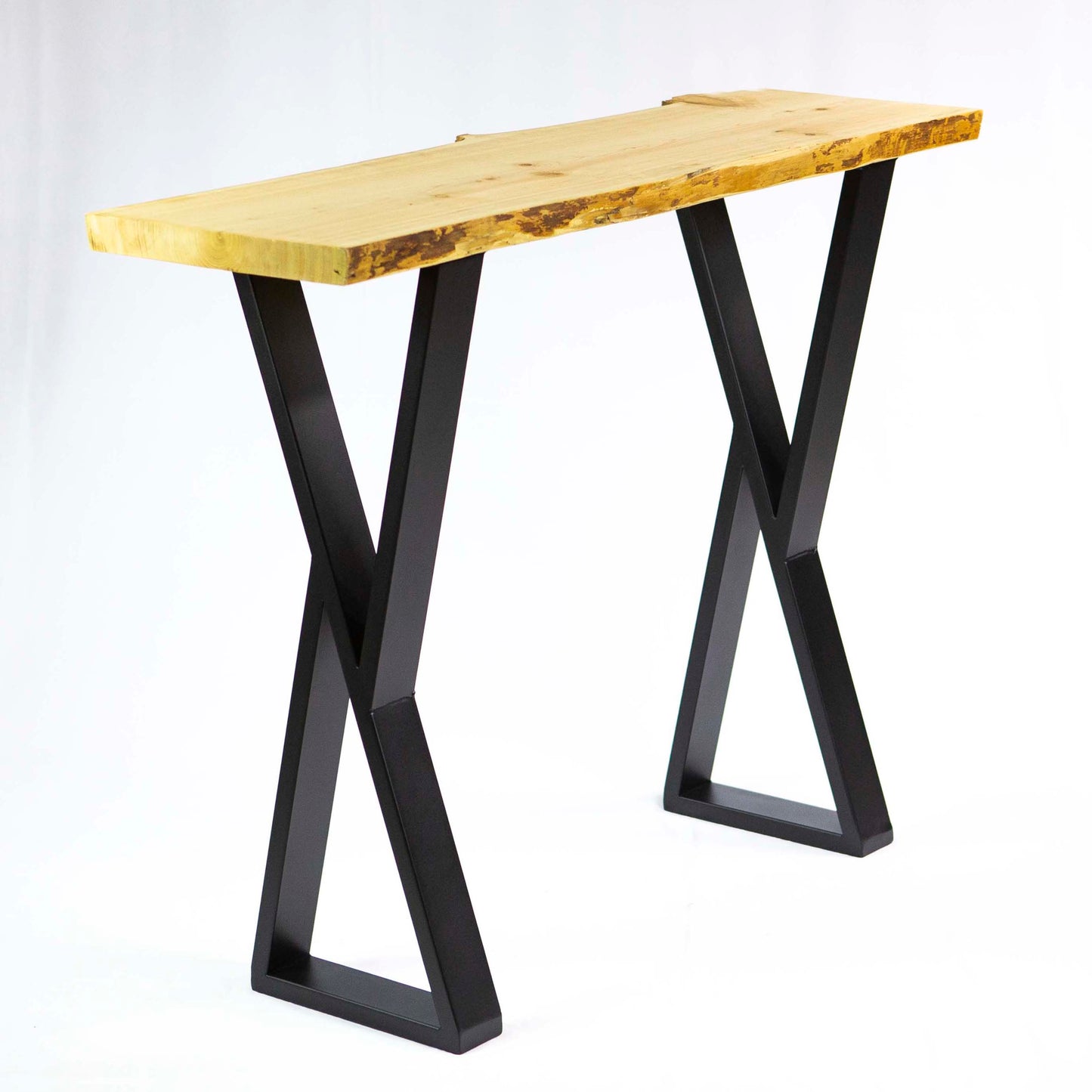 table legs made in metal, at counter height 34" for sofa table or console table, ship in Canada & USA