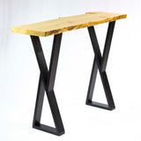 table legs made in metal, at counter height 34" for sofa table or console table, ship in Canada & USA