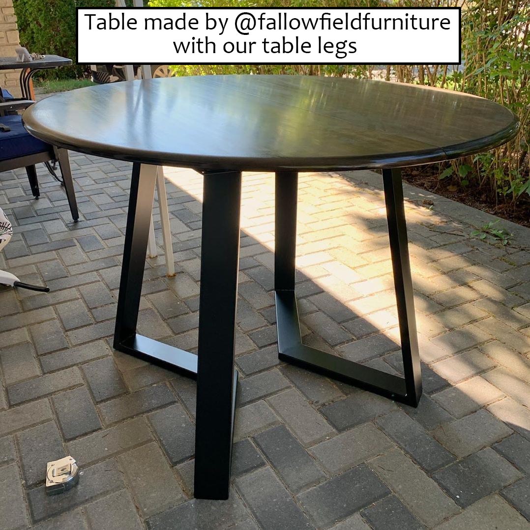 round metal dining table legs base, ship in Canada