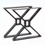 table base made in metal, at 28" tall for dining table, ship in Canada & USA